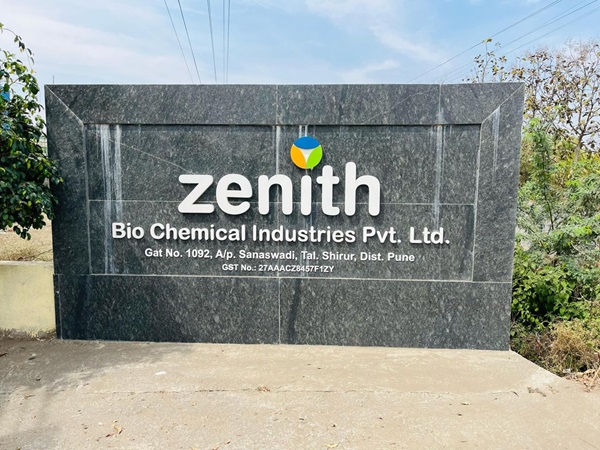 Zenith Bio Chemical Industries Pvt. Ltd. factory signboard